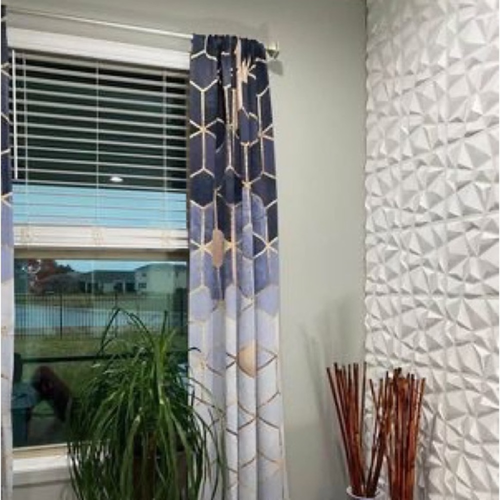 Society6 Soft Blue Gradient Blackout Curtains